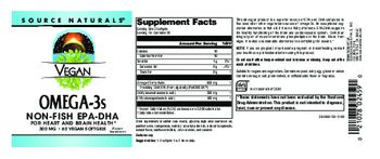 Source Naturals Vegan Omega-3s - supplement