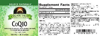 Source Naturals Vegan True CoQ10 100 mg - supplement