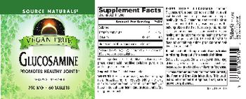 Source Naturals Vegan True Glucosamine 750 mg - supplement
