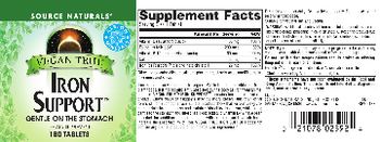 Source Naturals Vegan True Iron Support - supplement