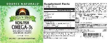 Source Naturals Vegan True Non-Fish Omega-3s 300 mg - supplement
