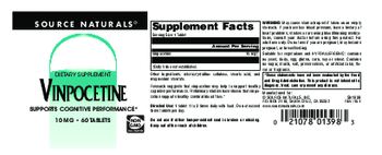 Source Naturals Vinpocetine 10 mg - supplement