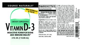 Source Naturals Vitamin D-3 - supplement