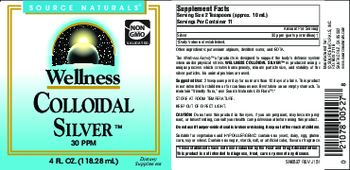 Source Naturals Wellness Colloidal Silver 30 PPM - supplement