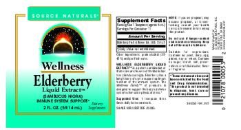 Source Naturals Wellness Elderberry Liquid Extract - supplement