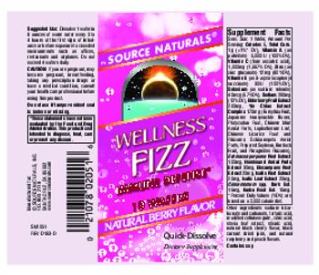 Source Naturals Wellness Fizz Natural Berry Flavor - supplement
