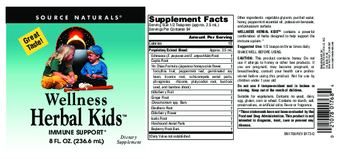 Source Naturals Wellness Herbal Kids - supplement