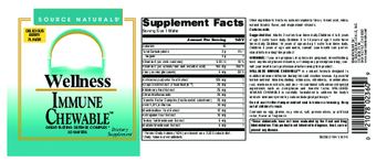Source Naturals Wellness Immune Chewable Delicious Berry Flavor - supplement