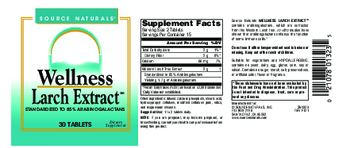 Source Naturals Wellness Larch Extract - supplement