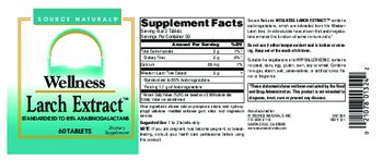 Source Naturals Wellness Larch Extract - supplement