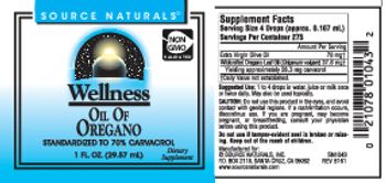Source Naturals Wellness Oil Of Oregano - supplement