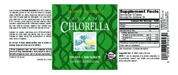 Source Naturals Yaeyama Chlorella 200 mg - supplement
