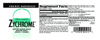 Source Naturals Zychrome 400 mcg - supplement