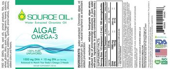 Source Oil Algae Omega-3 - supplement