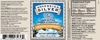 Sovereign Silver Bio-Active Silver Hydrosol 10 ppm - supplement