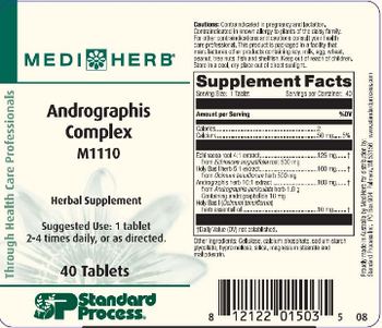 SP Standard Process MediHerb Andrographis Complex - herbal supplement
