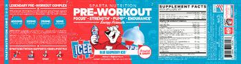 Sparta Nutrition Pre-Workout Blue Raspberry Icee - supplement