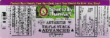 Specialty Pharmacy Arthritis Triple Stack Advanced - supplement