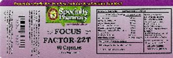 Specialty Pharmacy Focus Factor-ZZT - supplement