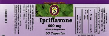 Specialty Pharmacy Ipriflavone 600 mg - supplement