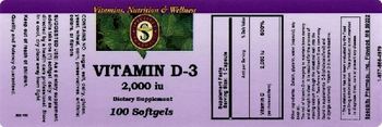 Specialty Pharmacy Vitamin D-3 2,000 IU - supplement