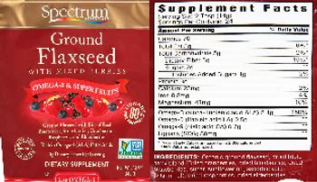 Spectrum Essentails Ground Flaxseed with Mixed Berries - supplement
