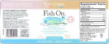 Spectrum Essentials Fish Oil with Vitamin D - supplement