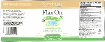 Spectrum Essentials Flax Oil - supplement
