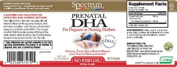 Spectrum Essentials Prenatal DHA - supplement