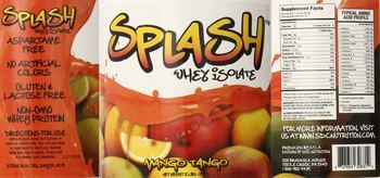 Splash Splash Whey Isolate Mango Tango - supplement