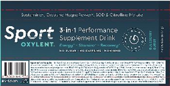 Sport Oxylent Sport Oxylent 3-in-1 Performance Supplement Drink Blueberry Burst - 3in1 performance supplement drink