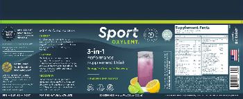 Sport Oxylent Sport Oxylent 3-In-1 Performance Supplement Drink Lemon-Lime Burst - 3in1 performance supplement drink