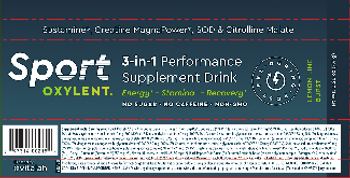 Sport Oxylent Sport Oxylent 3-in-1 Performance Supplement Drink Lemon-Lime Burst - 3in1 performance supplement drink