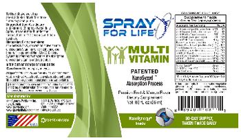 Spray For Life Multi Vitamin Passion Fruit & Mango Flavor - supplement