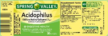 Spring Valley Acidophilus - supplement