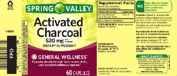 Spring Valley Activated Charcoal 520 mg - supplement