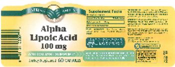 Spring Valley Alpha Lipoic Acid 100 mg - supplement