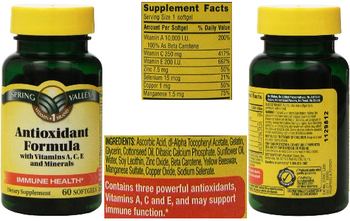 Spring Valley Antioxidant Formula - supplement