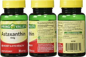 Spring Valley Astaxanthin 4 mg - supplement