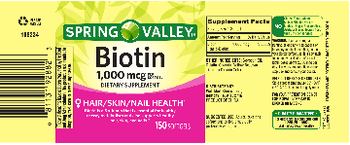 Spring Valley Biotin 1,000 mcg - supplement