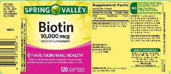 Spring Valley Biotin 10,000 mcg - supplement