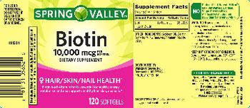 Spring Valley Biotin 10,000 mcg - supplement