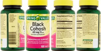 Spring Valley Black Cohosh 40 mg - supplement