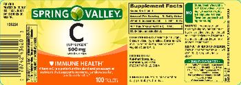 Spring Valley C Supplement 500 mg with Rose Hips - 