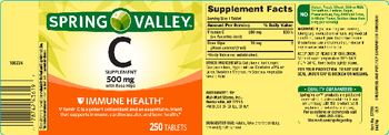 Spring Valley C Supplement 500 mg with Rose Hips - 