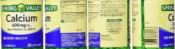 Spring Valley Calcium 600 mg Plus Vitamin D3 800 IU - supplement