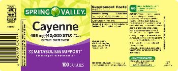 Spring Valley Cayenne 455 mg (40,000 STU) - supplement