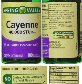 Spring Valley Cayenne - supplement