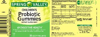 Spring Valley Children's Probiotic Gummies - supplement