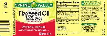 Spring Valley Cold-Pressed Flaxseed Oil 1,000 mg - supplement